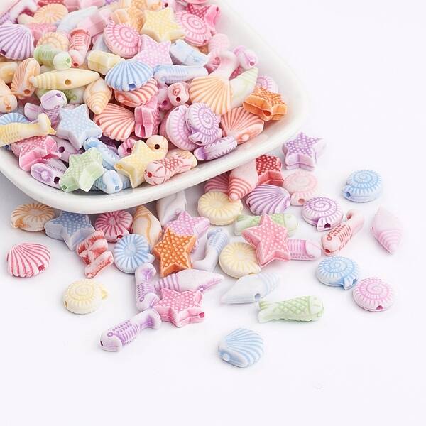 Craft Style Colorful Acrylic Beads