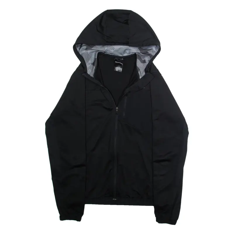 ADIDAS Mens Track Jacket Black Hooded L
