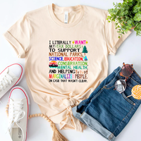 Activism T-Shirt, Support National Parks Shirt, Fund Education and Mental Health, Conservation, Social Justice & Earth Day Te...