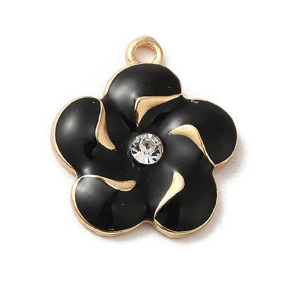 Flower Alloy Enamel Pendants
