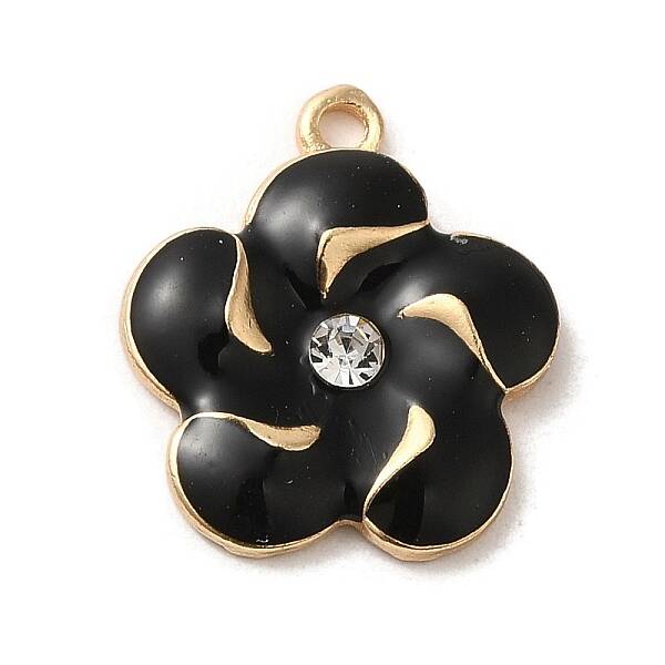 Flower Alloy Enamel Pendants