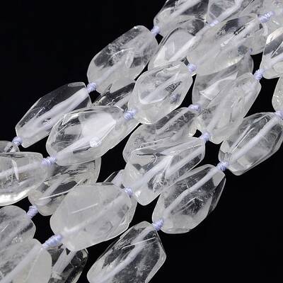 Natural Gemstone Quartz Crystal Beads Strands
