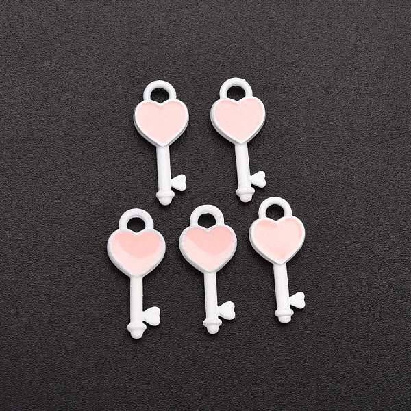 Spray Painted Alloy Enamel Pendants