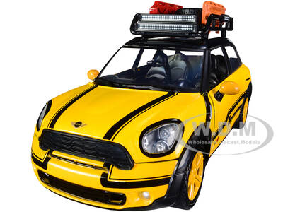 Mini Cooper S Countryman with Roof Rack and Accessories Yellow Metallic and Black \