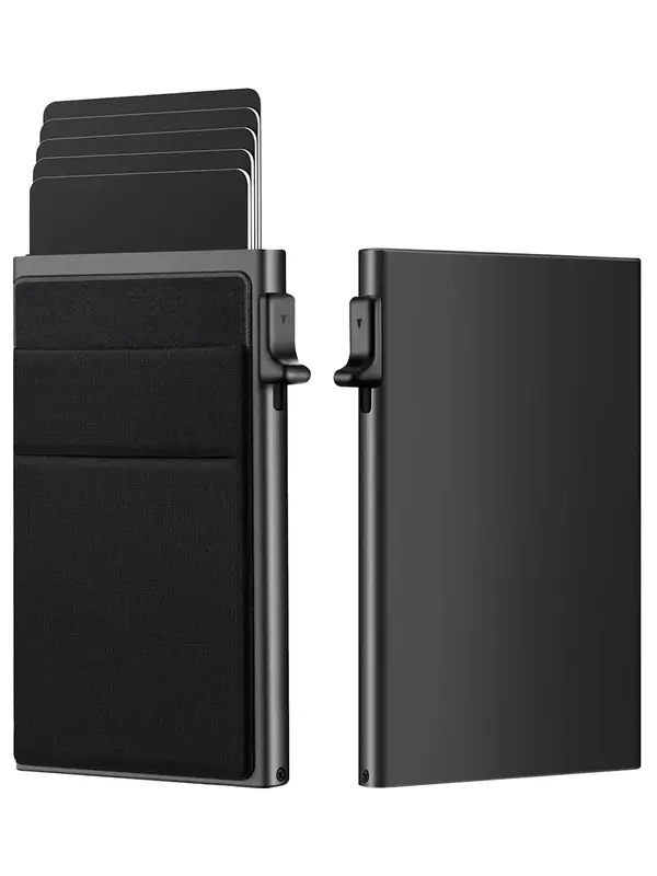 Men's Minimalist Casual Plain Slim Cardholder, Business Style Cardholder For Men, Portable Solid Multi-card Holder For Work &...