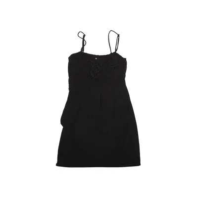 KAREN MILLEN Mini Dress Black Sleeveless Short Womens UK 12