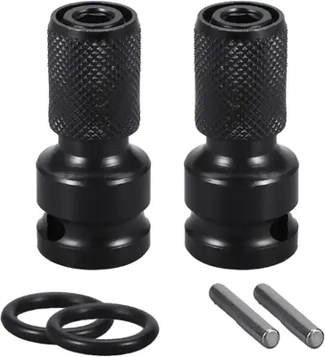 1/2 to 1/4 Socket Adapter Converter Impact Wrench Drill Bit Set Conversion Head for Driver Electric Screwdriver Chuck Adapter...