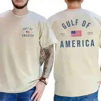 Gulf of America T-shirt – Patriotic Minimalist USA Flag Graphic Tee, Unisex Relaxed Fit Short Sleeve Machine Washable – C...