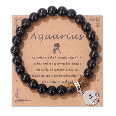 Natural Tiger Eye & Agate Beaded Stretch Bracelets