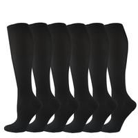 Compression Socks for Men & Women, 6 Pairs Sports Socks for Running, Sports, Travel, Breathable Comfortable Socks for Daily W...