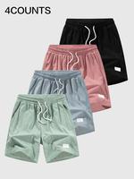 Men's Letter Print Boxer Brief, Casual Comfy Breathable Short-leg Shorts for Daily Wear, Men's Underwear for Summer, Undergar...