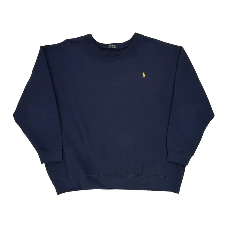 Polo By Ralph Lauren Sweatshirt - 3XL Navy Cotton
