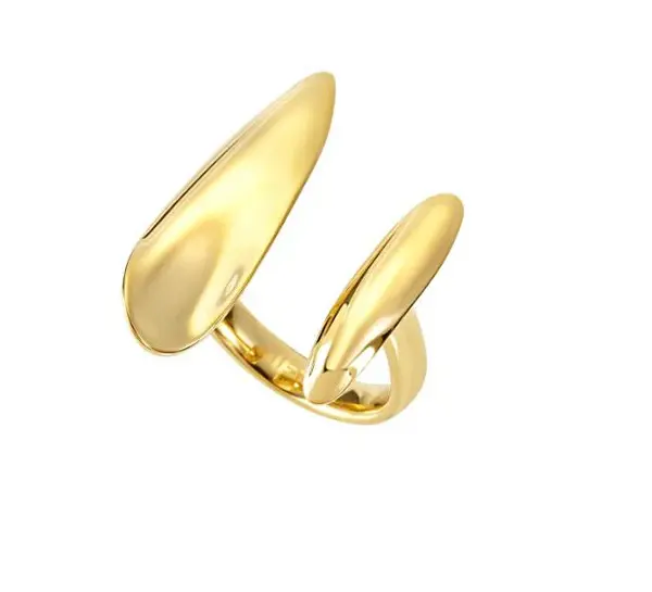 Breil Anello Aperto Placcato Oro B Whisper Tj3706