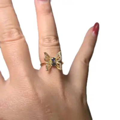 Tray 3 Adjustable Size Silver 925 Rings - Dainty Ring Set for Adults, Fits Sizes 5-9, Regularly Changing Inventory