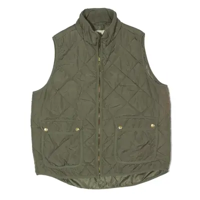 ANDREA JOVINE Quilted Gilet Green Womens L