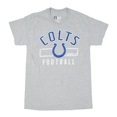 NFL Indianapolis Colts Football USA T-Shirt Grey Short Sleeve Womens S