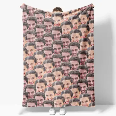Aperturee Personalized Fun Regular Face Photo Blanket For Gift - Aperturee