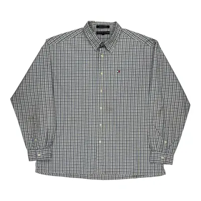 Tommy Hilfiger Checked Shirt - XL Blue Cotton | Size: x-large