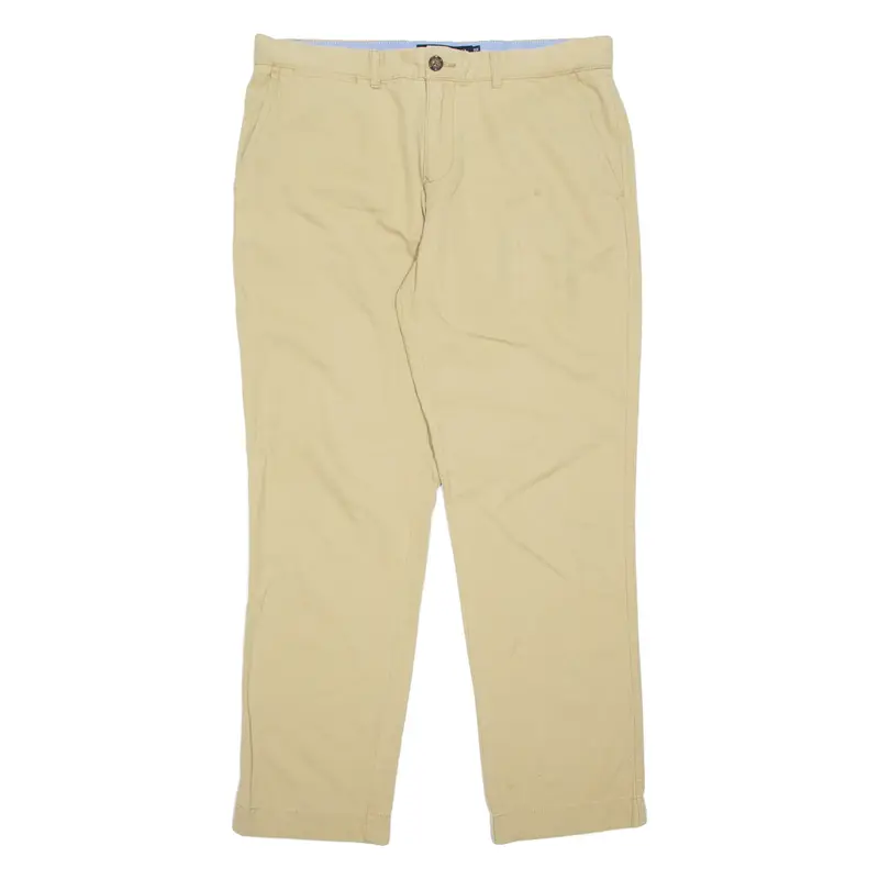 TOMMY HILFIGER Chino Mens Trousers Beige Regular Straight W34 L30