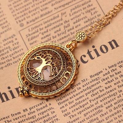 Magnifying Glass Magnetic Locket Pendant Necklaces for Women