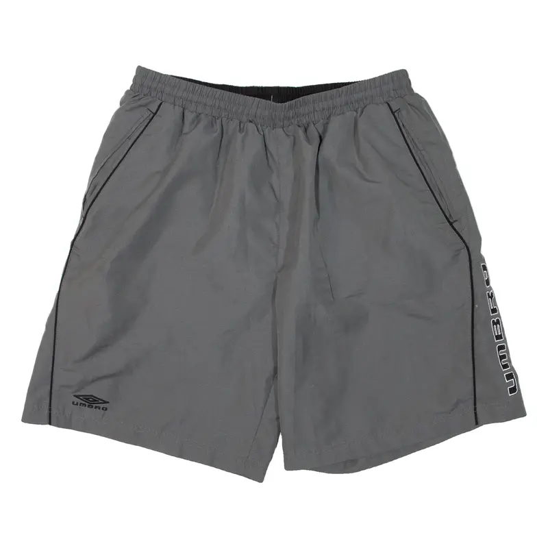 UMBRO Mesh Lined Mens Swimming Shorts Grey M W30