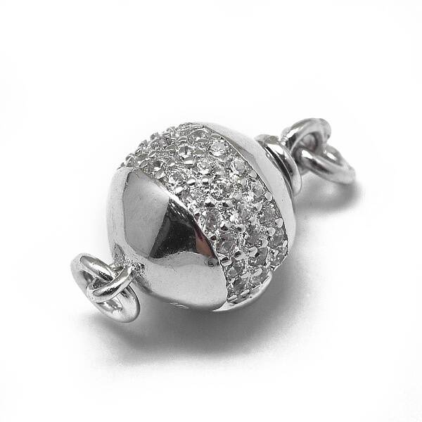 Anti-Tarnish Rhodium Plated 925 Sterling Silver Box Clasps