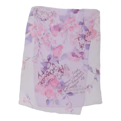 Unbranded Floral Scarf - No Size Purple Polyester