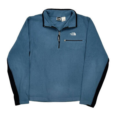 The North Face Fleece - Large Blue Polyester