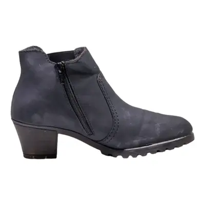 RIEKER Ankle Boots Black Leather Womens UK 5
