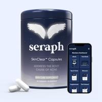 SkinClear Capsules - Supplement for Acne & Clear Skin - All Natural Zinc & Vitamin Treatment for Hormonal Acne & Scarring