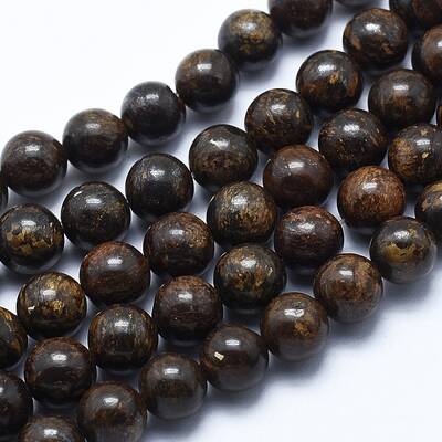 Natural Bronzite Bead Strands