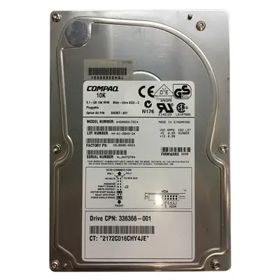 HD0093172C HP 9.1GB Ultra-160 SCSI 10000 3.5-inch Hard Drive