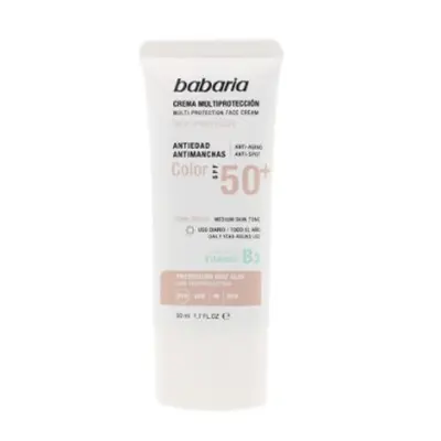 Babaria Multi-Protection Anti-Stain Color Sun Cream Spf50 50 ml