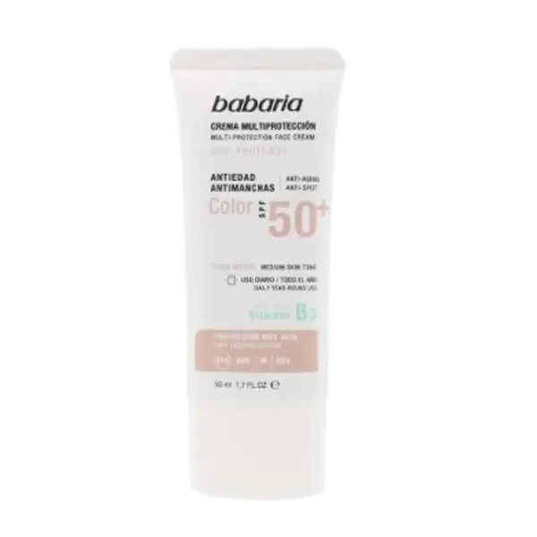 Babaria Multi-Protection Anti-Stain Color Sun Cream Spf50 50 ml
