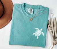 Comfort Colors Vintage Sea Turtle T-Shirt, Trendy Oversized Beach Tee for Women, Summer Ocean Shirt, Save the Turtle Graphic ...