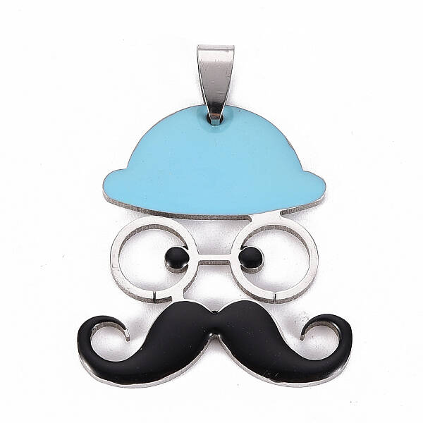 201 Stainless Steel Enamel Pendants