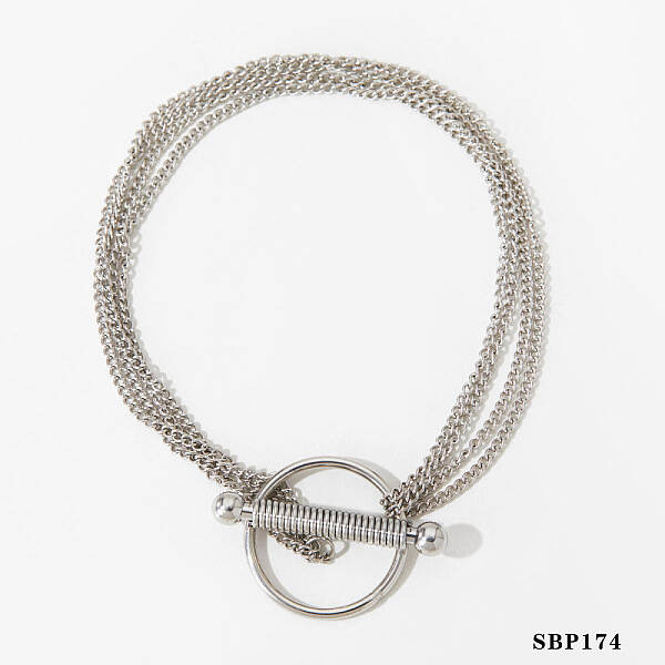 304 Stainless Steel Curb Chain Multi-strand Bracelets