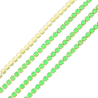 Brass Rhinestone Strass Chains