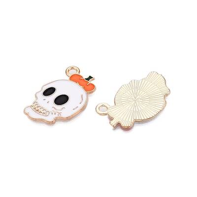 Halloween Theme Alloy Enamel Pendants