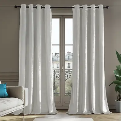 Deconovo Velvet Total Blackout Curtains β 2 Panels, Soft & Skin-Friendly, Thermal Insulated & Soundproof Drapes for Bedroom...