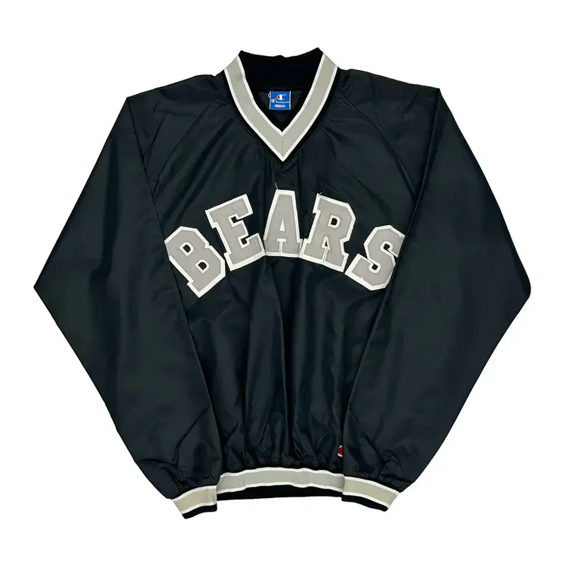 Bears Champion College Windbreaker - XL Black Polyester | Size: x-large