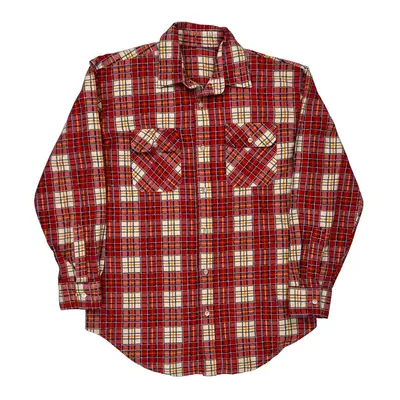 Unbranded Checked Flannel Shirt - XL Red Cotton