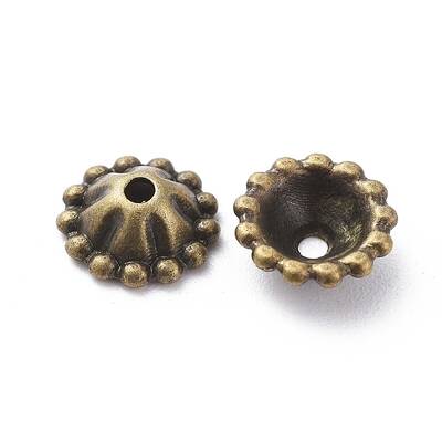 Tibetan Style Alloy Bead Caps