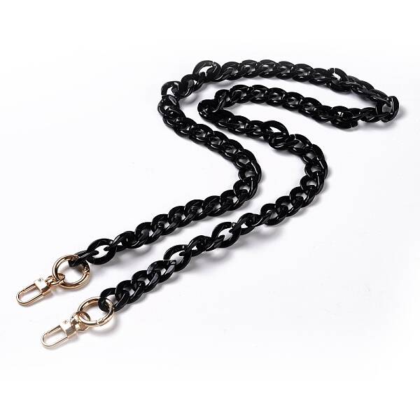 Acrylic Curb Chains Bag Straps