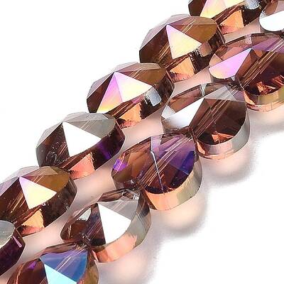 Electroplate Glass Beads Strands
