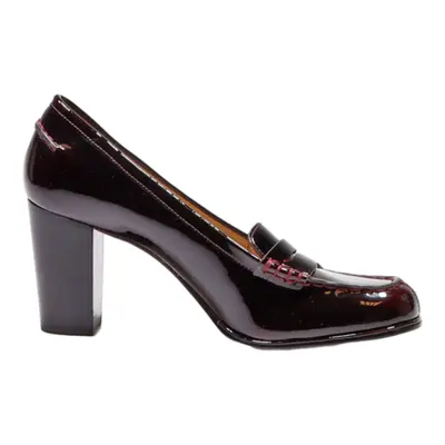 MICHAEL KORS Pump Heels Maroon Synthetic Womens UK 5