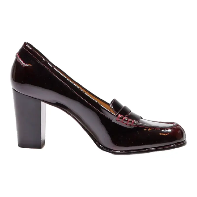 MICHAEL KORS Pump Heels Maroon Synthetic Womens UK 5