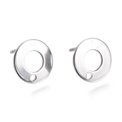 Non-Tarnish 201 Stainless Steel Stud Earring Findings