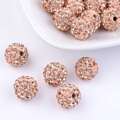 Grade A Rhinestone Pave Disco Ball Beads