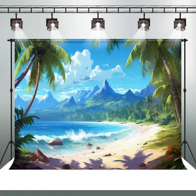 Beach Sea Tropical Beautiful Picture Performance Backdrop